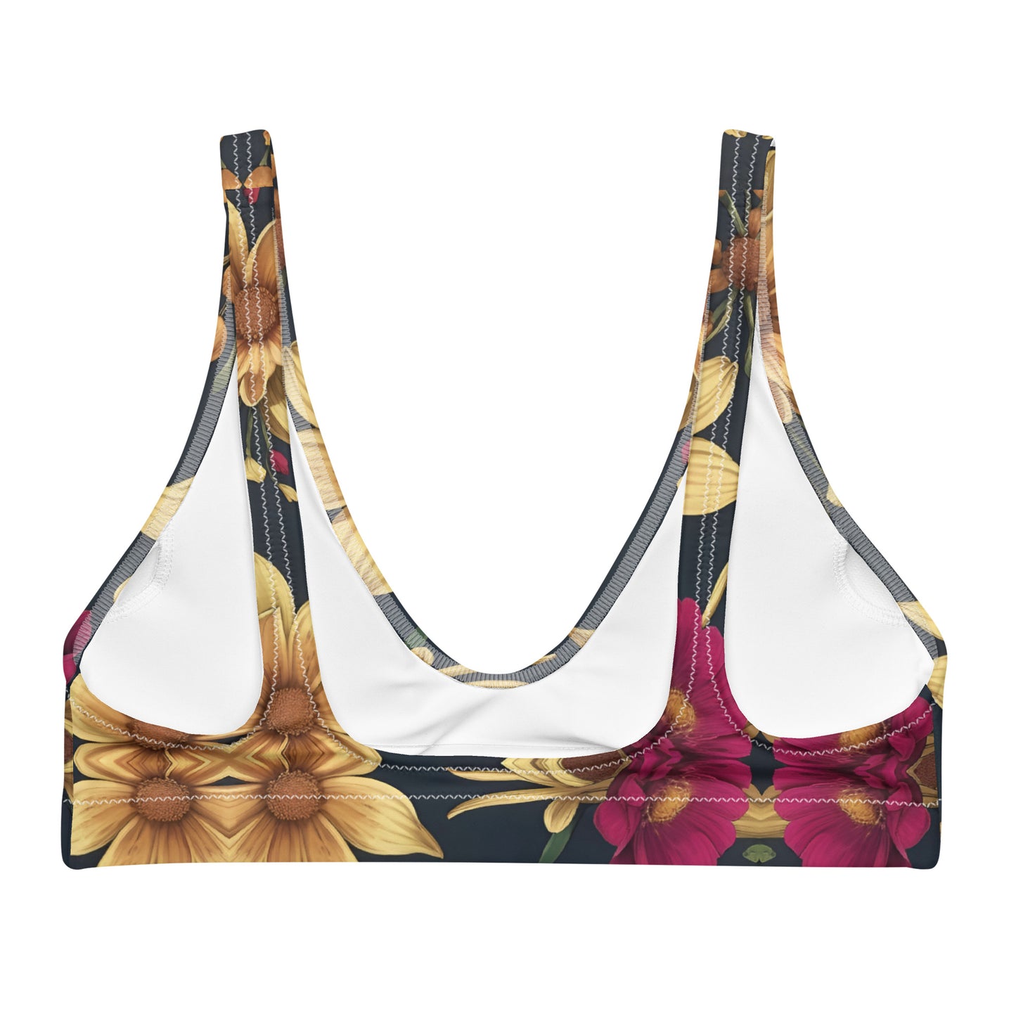 Recycled padded bikini top