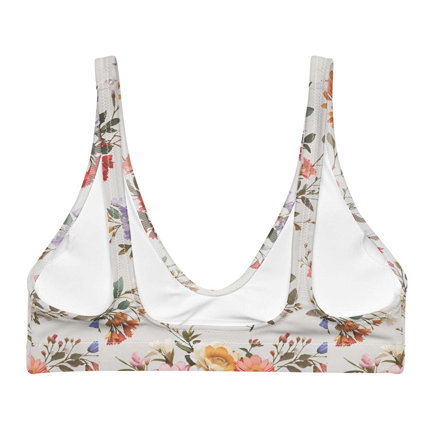 Recycled padded bikini top