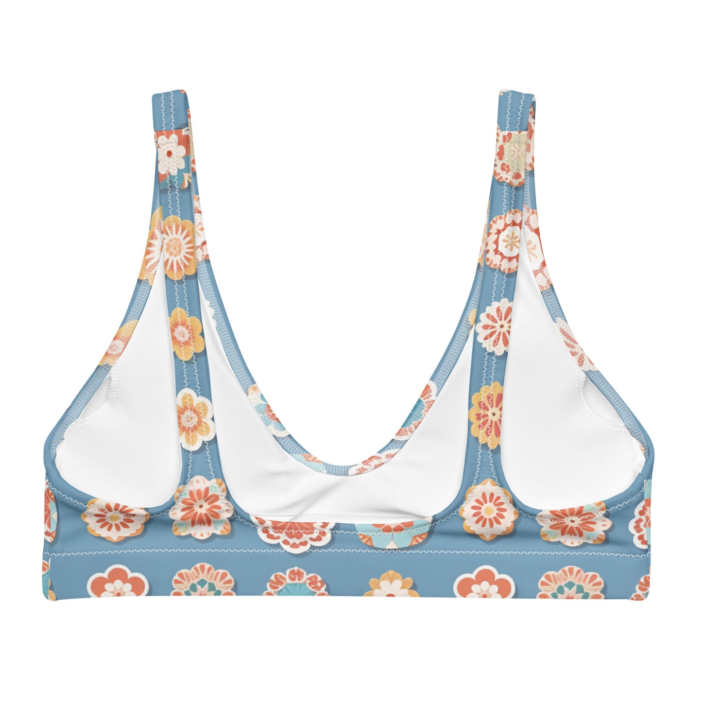 Recycled padded bikini top