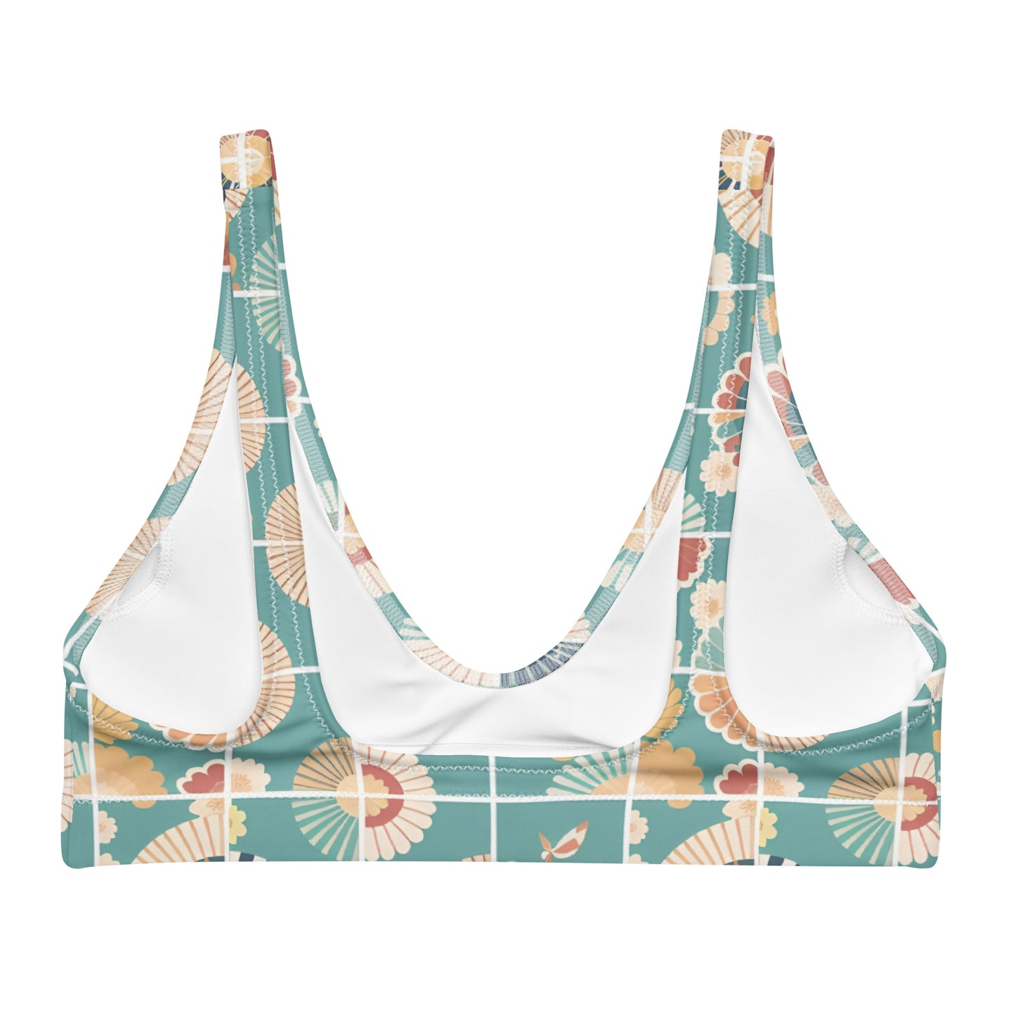 Recycled padded bikini top