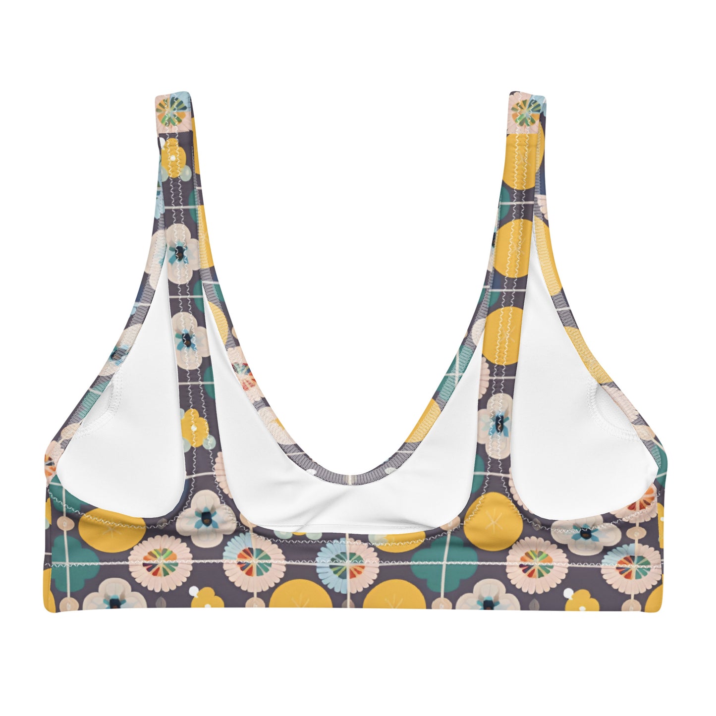 Recycled padded bikini top