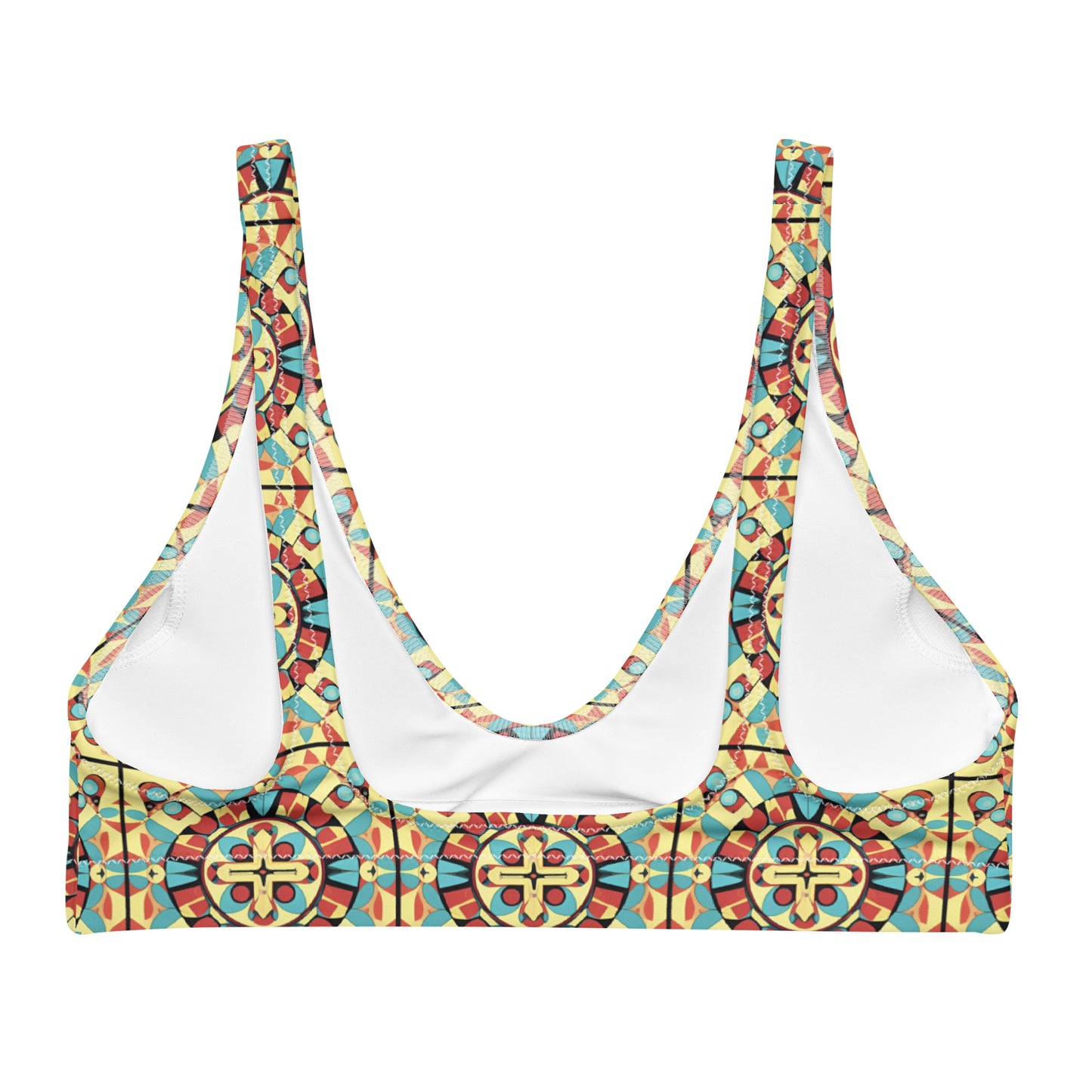 Recycled padded bikini top