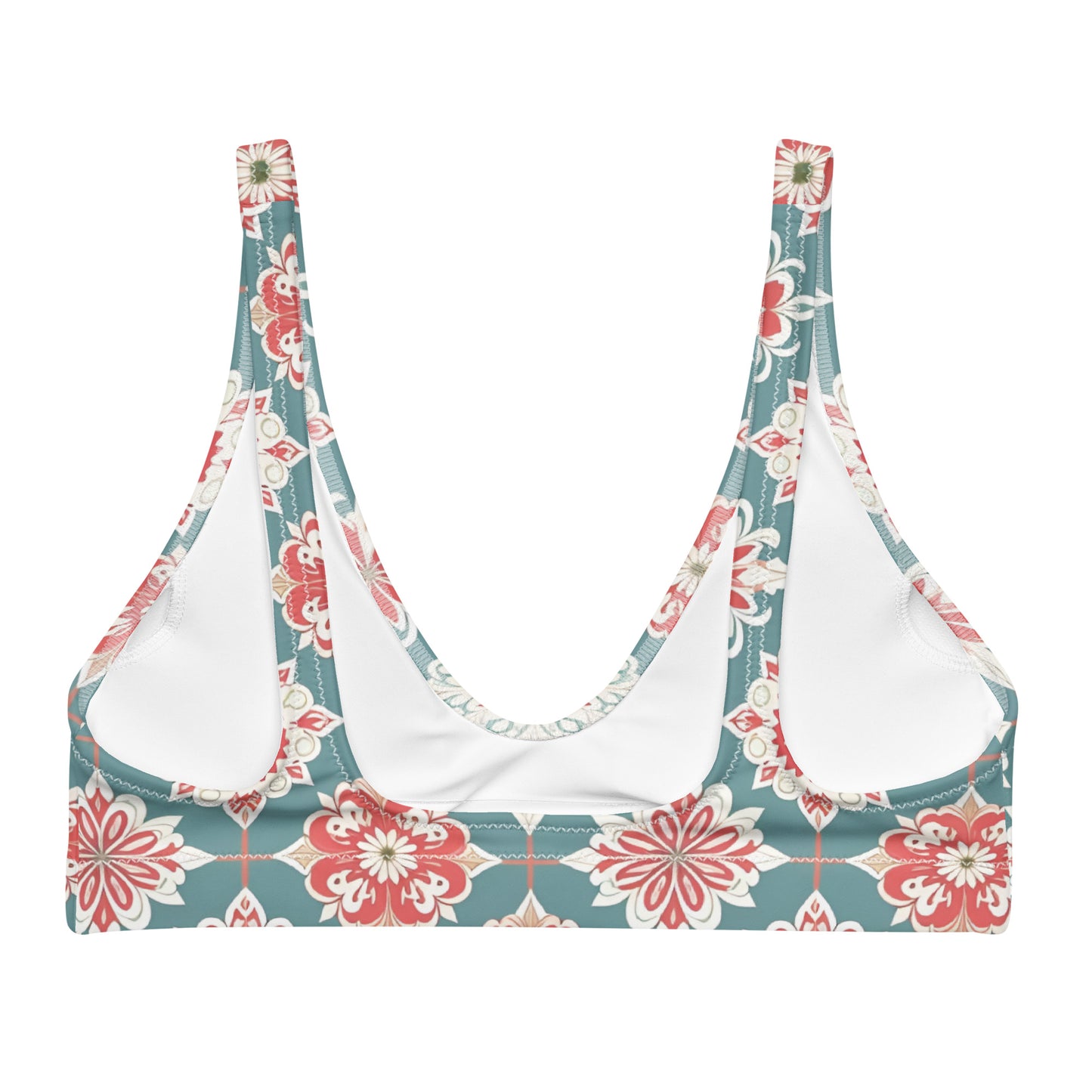 Recycled padded bikini top