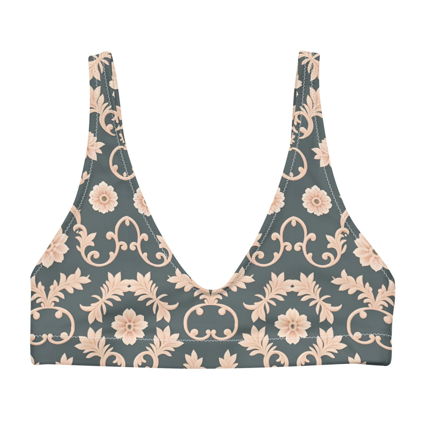 Recycled padded bikini top