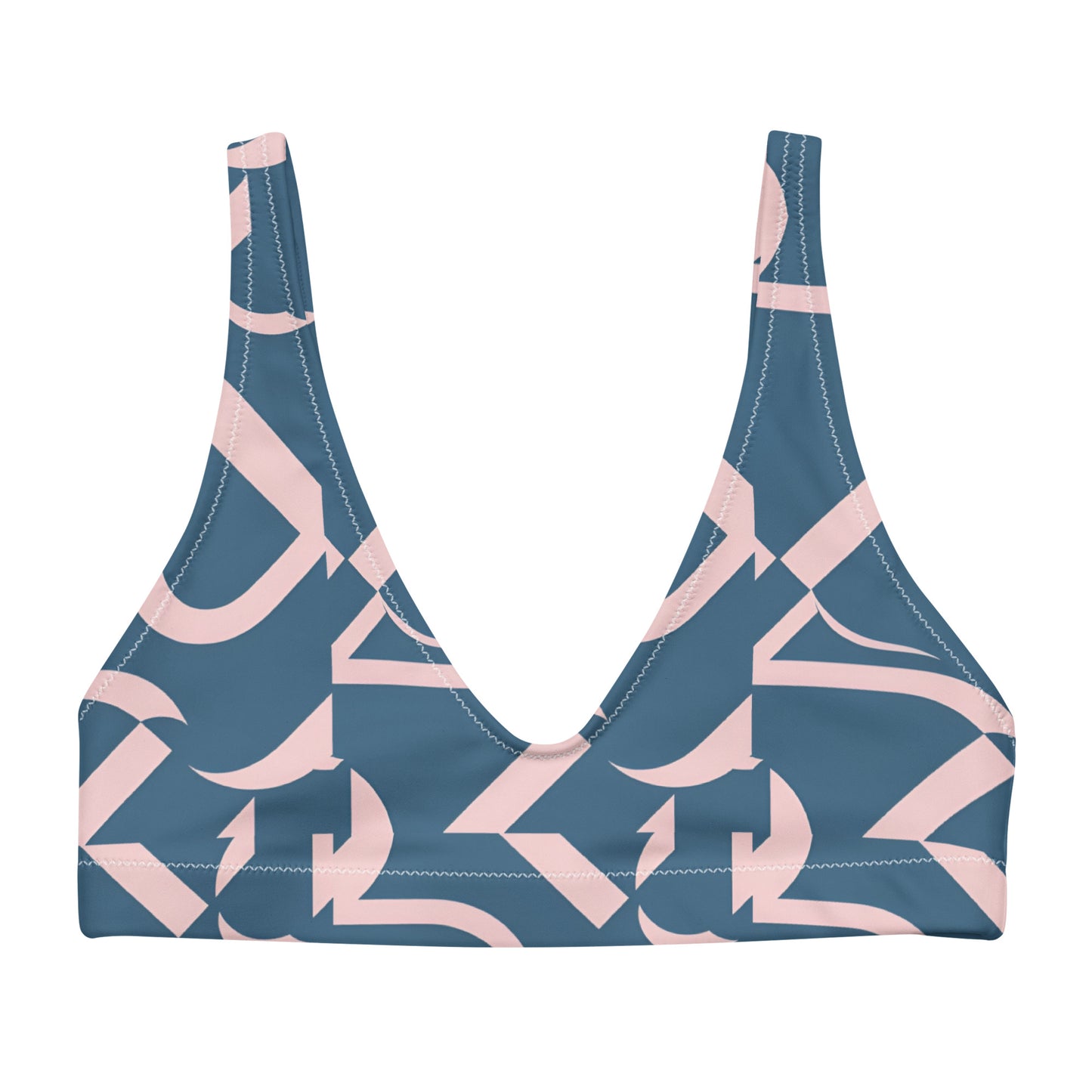 Recycled padded bikini top