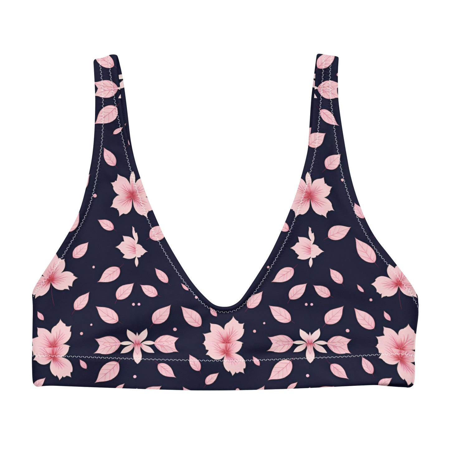 Recycled padded bikini top