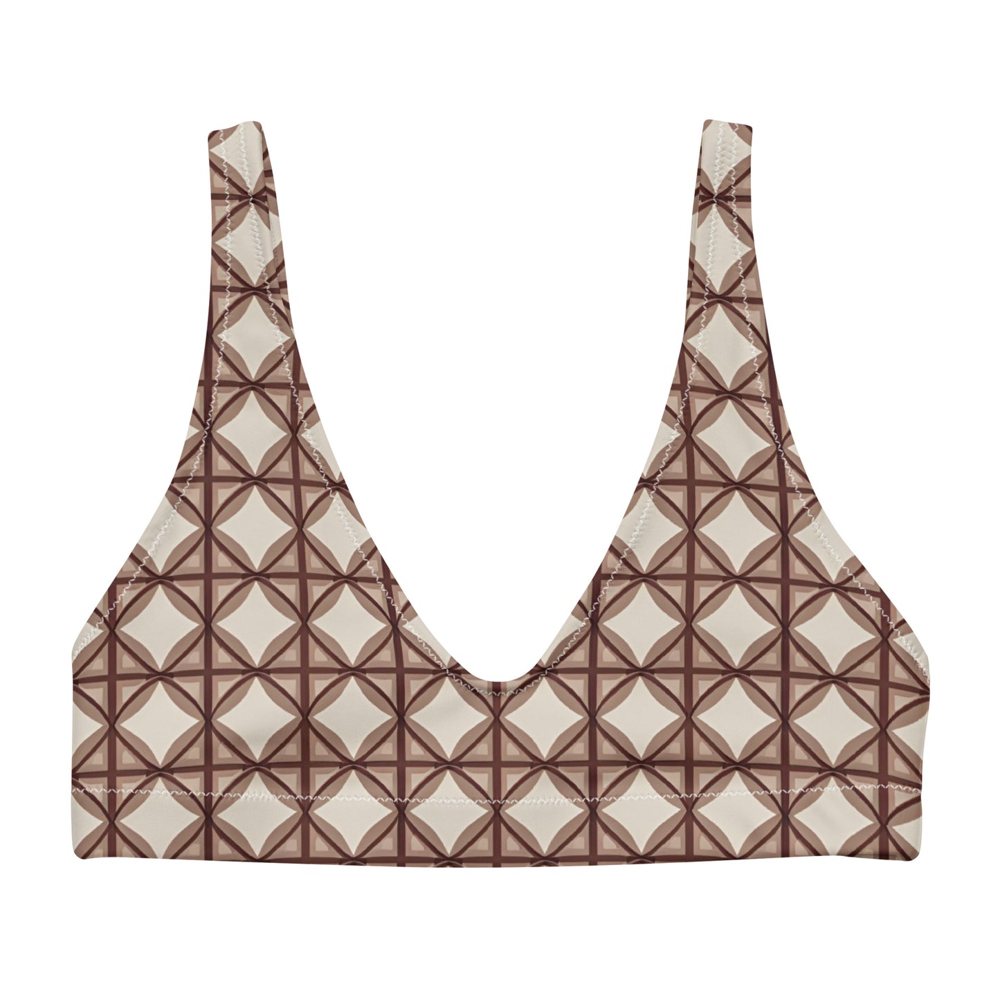 Recycled padded bikini top