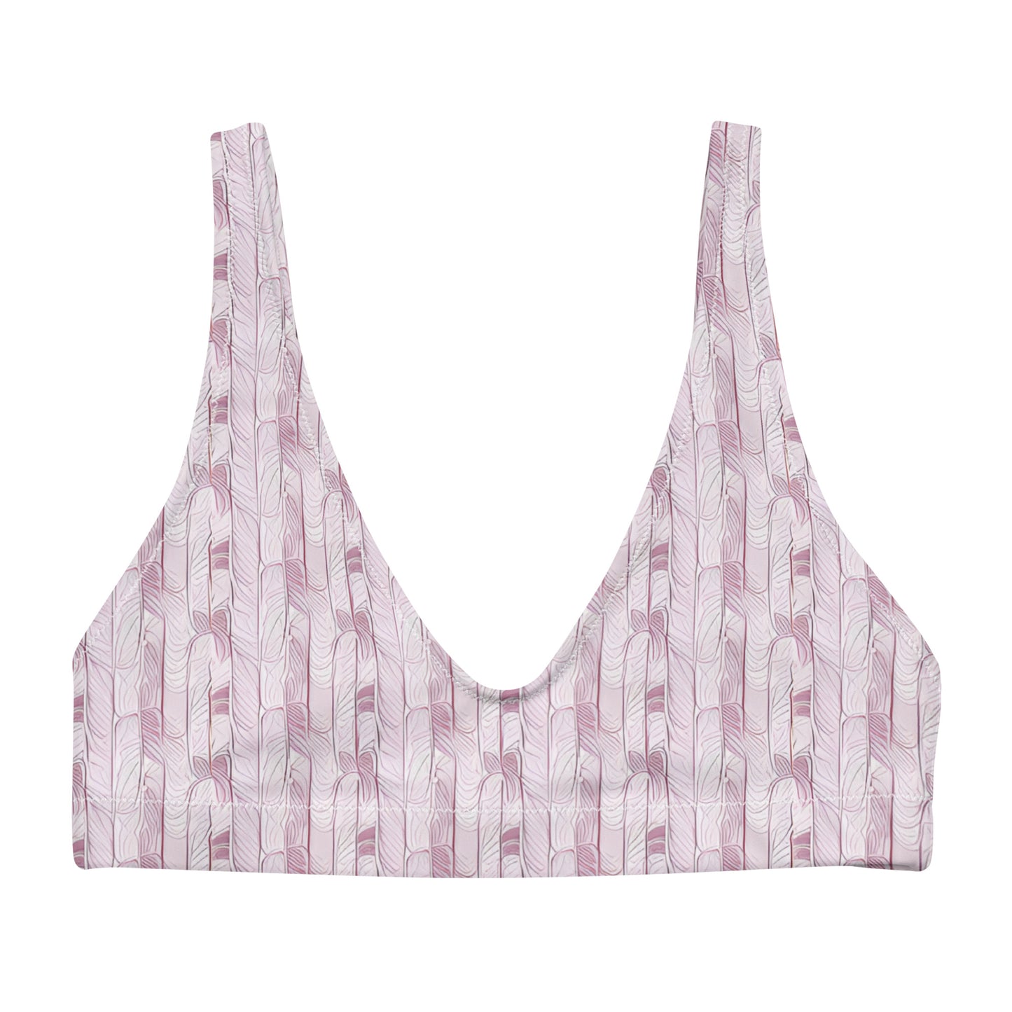 Recycled padded bikini top