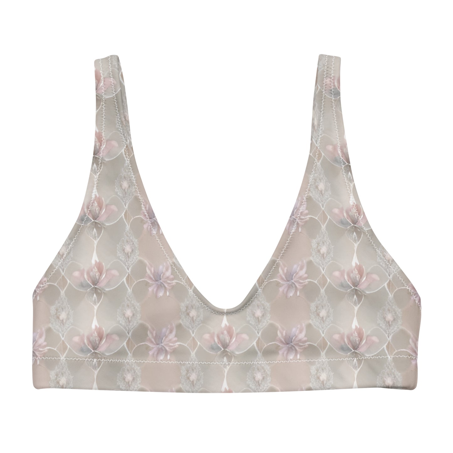 Recycled padded bikini top