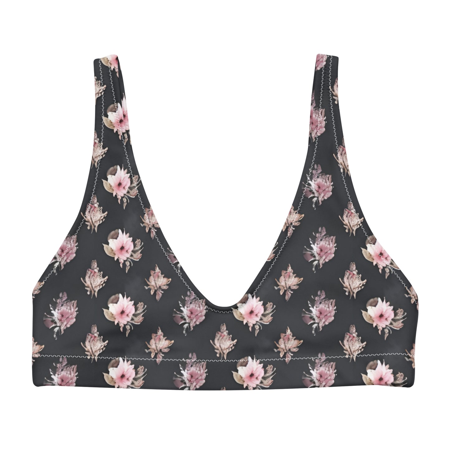 Recycled padded bikini top