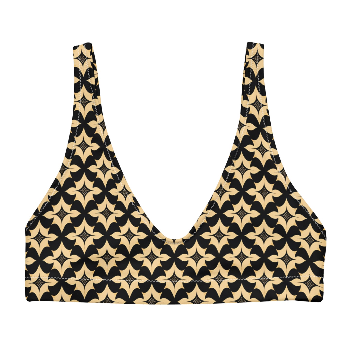 Recycled padded bikini top