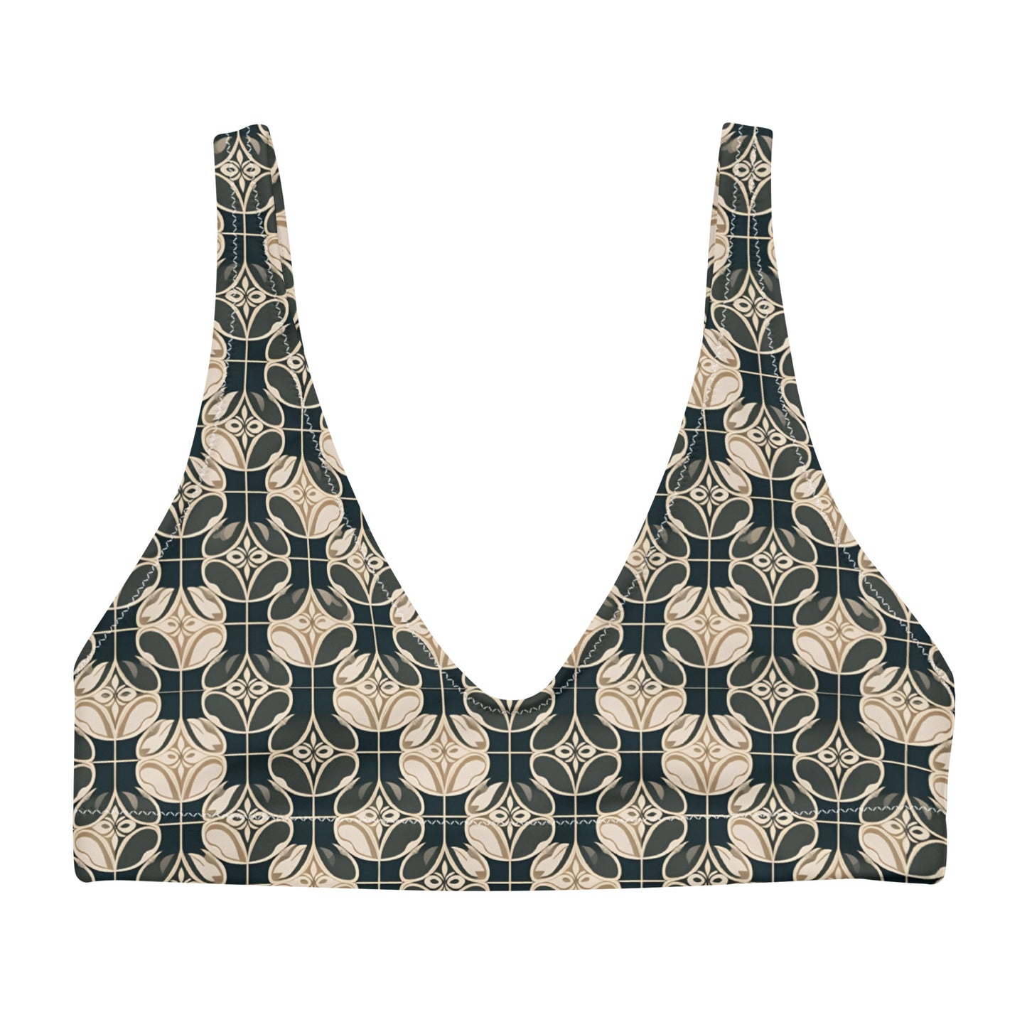 Recycled padded bikini top