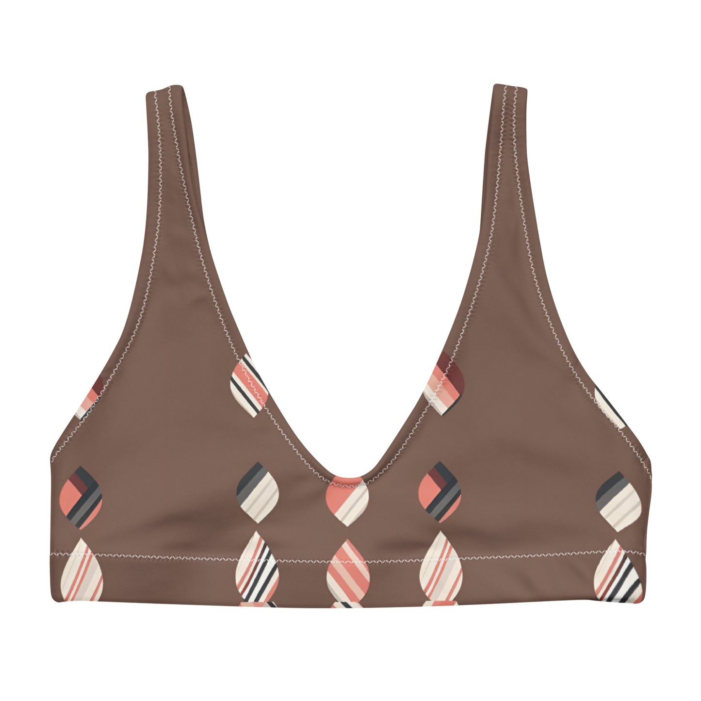 Recycled padded bikini top