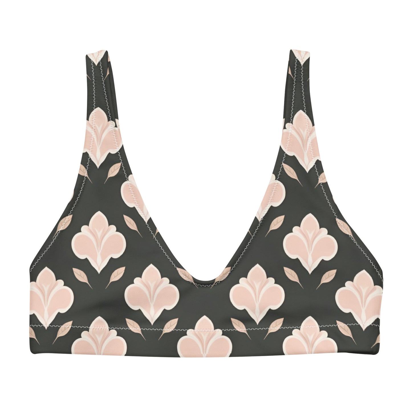 Recycled padded bikini top