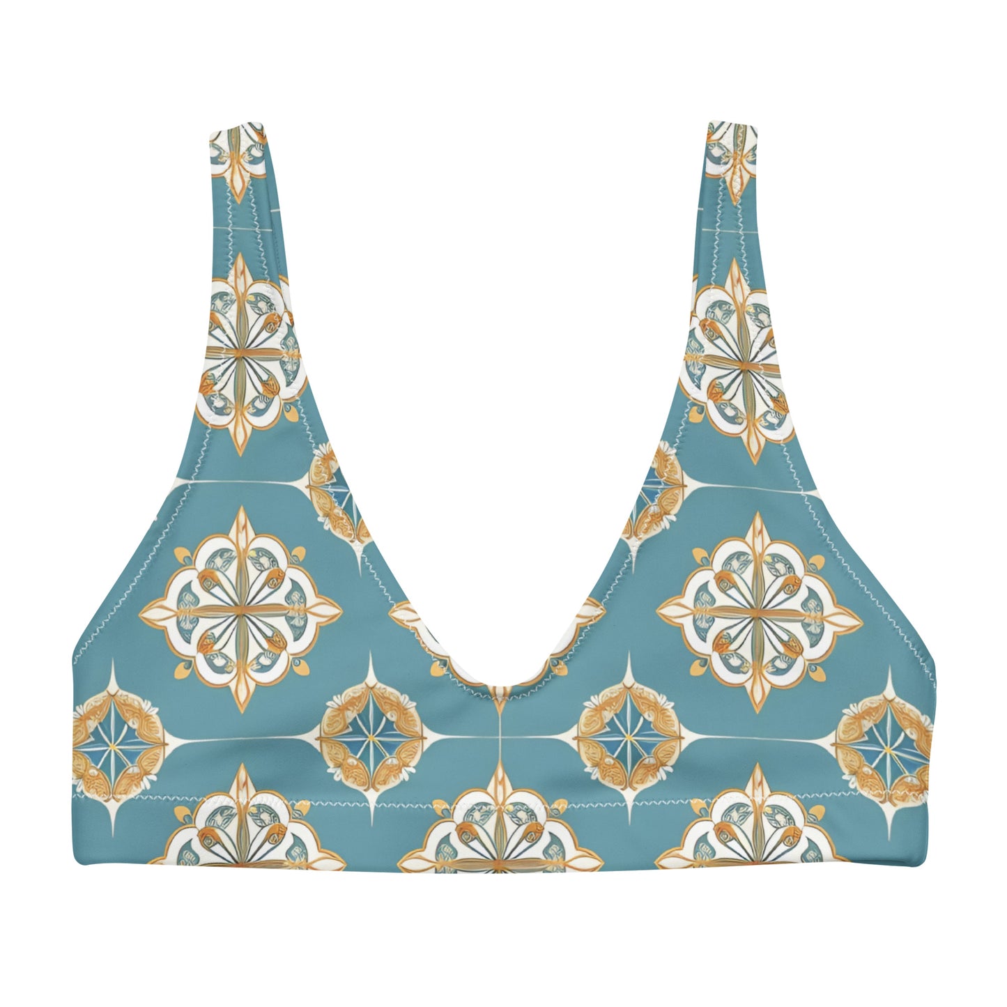 Recycled padded bikini top