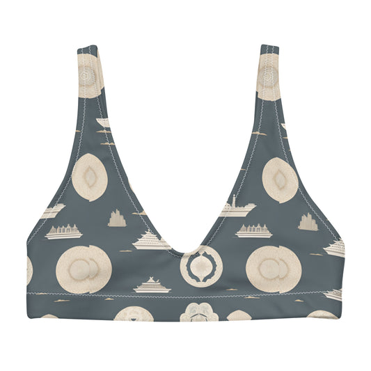 Recycled padded bikini top