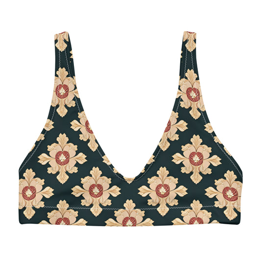 Recycled padded bikini top