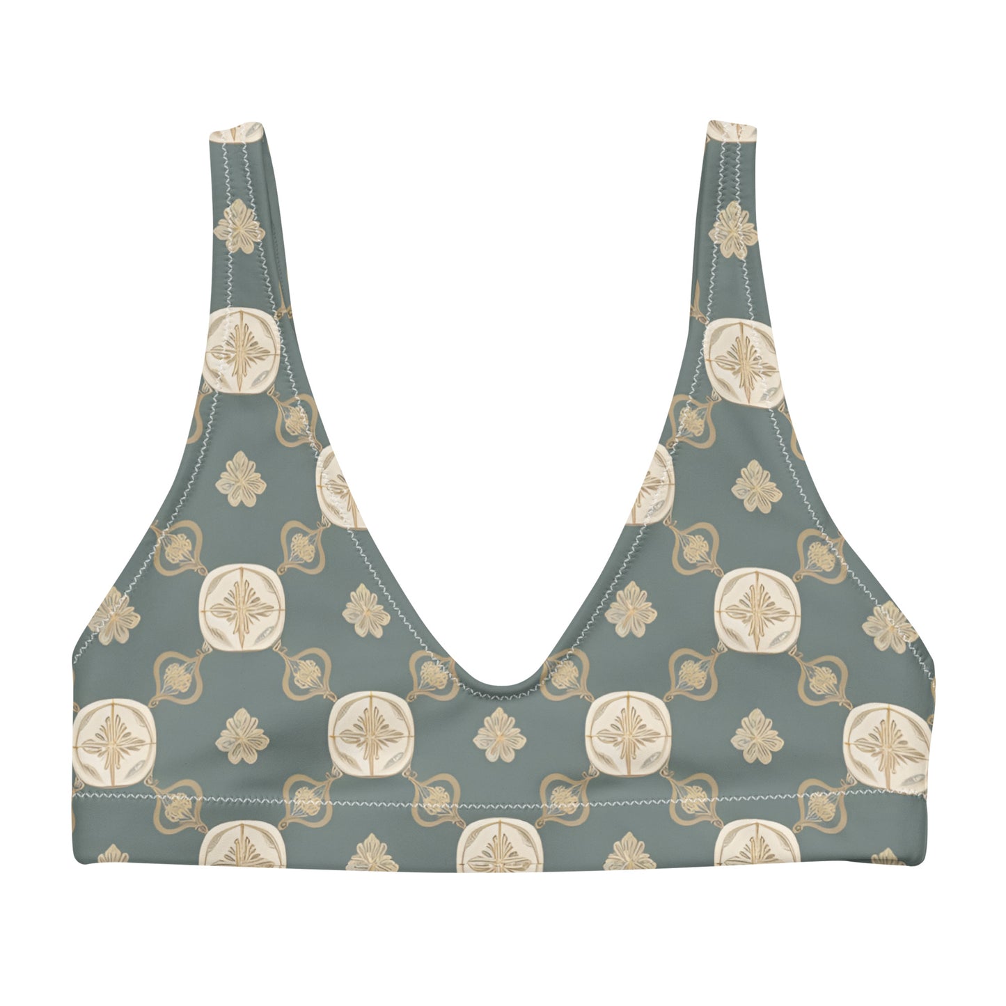 Recycled padded bikini top