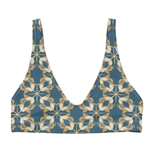 Recycled padded bikini top