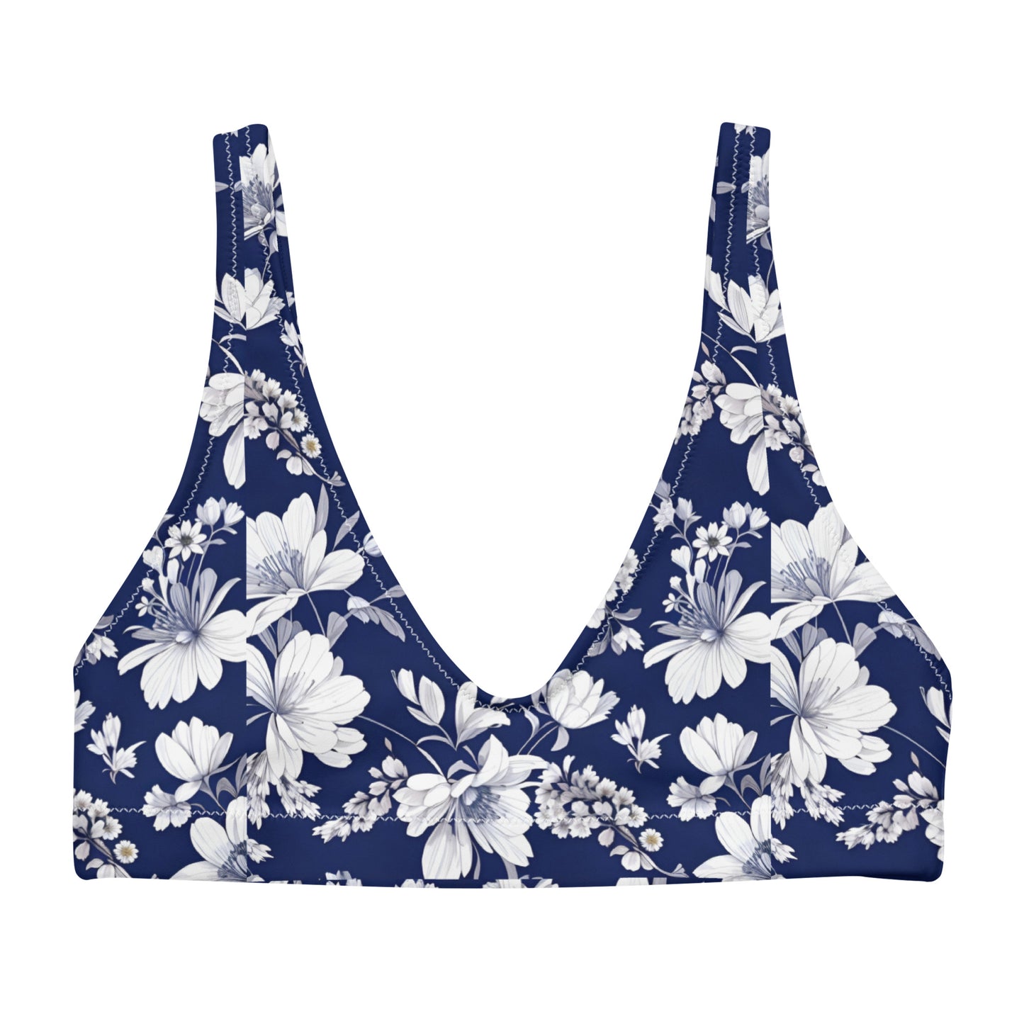 Recycled padded bikini top