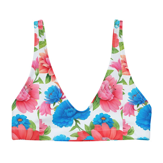 Recycled padded bikini top