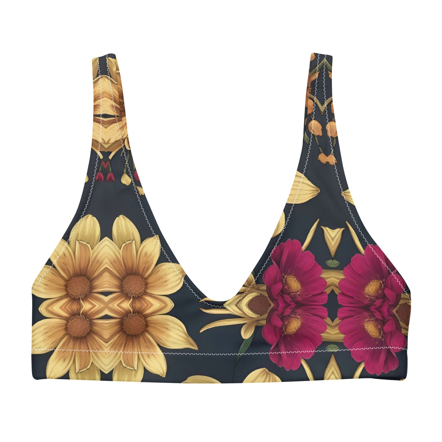 Recycled padded bikini top