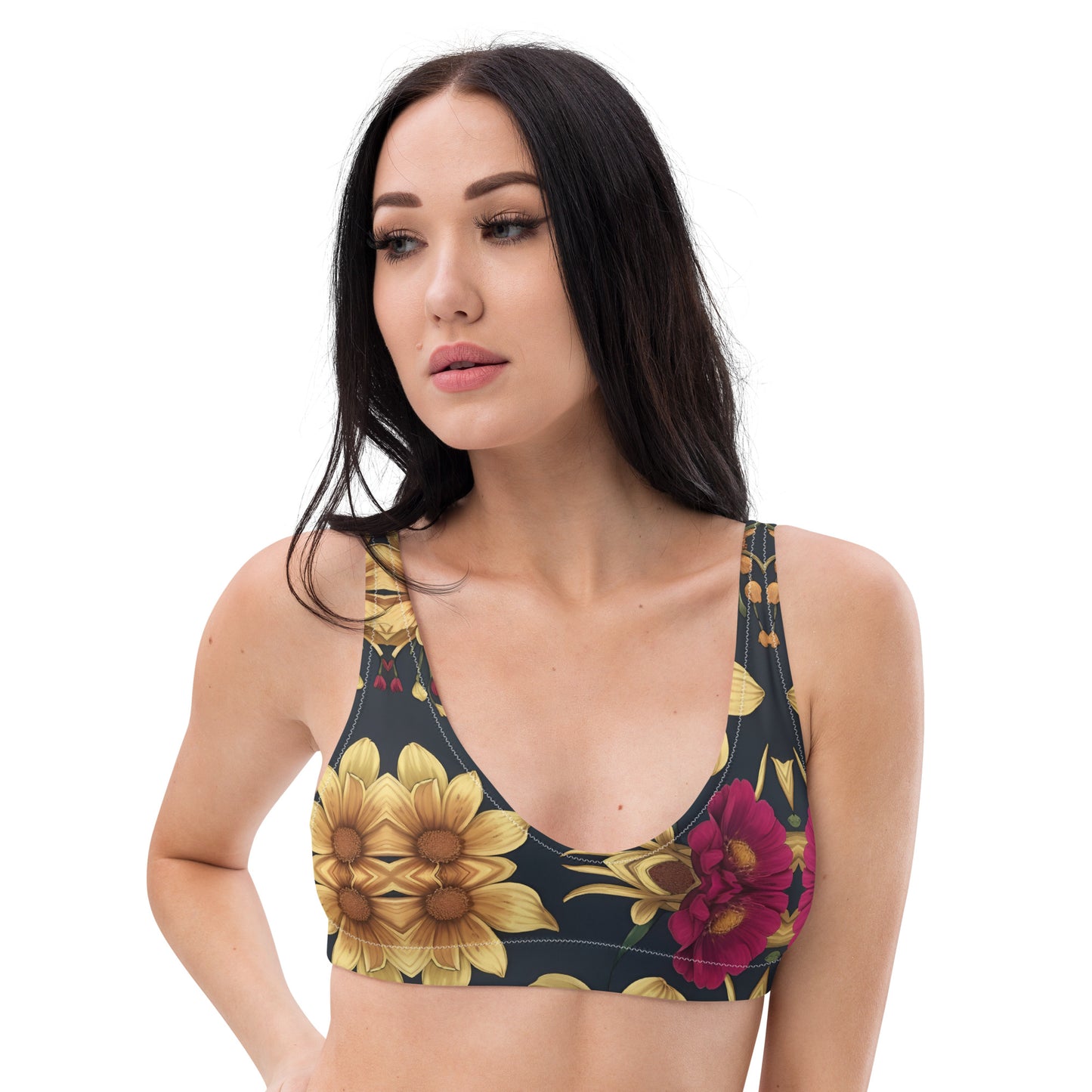 Recycled padded bikini top