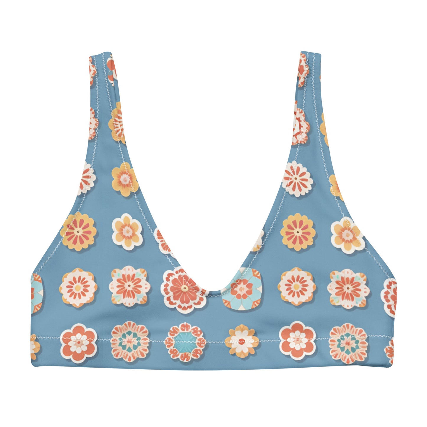 Recycled padded bikini top