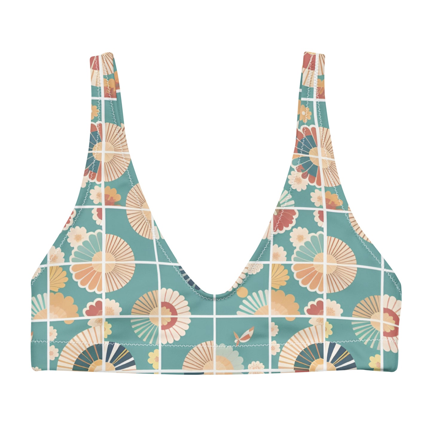 Recycled padded bikini top