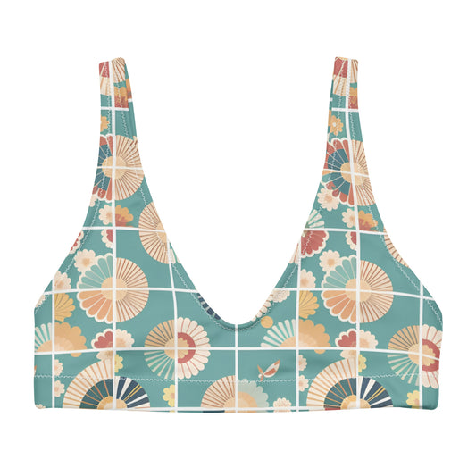 Recycled padded bikini top