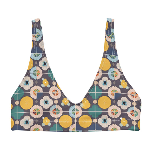 Recycled padded bikini top