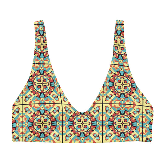 Recycled padded bikini top