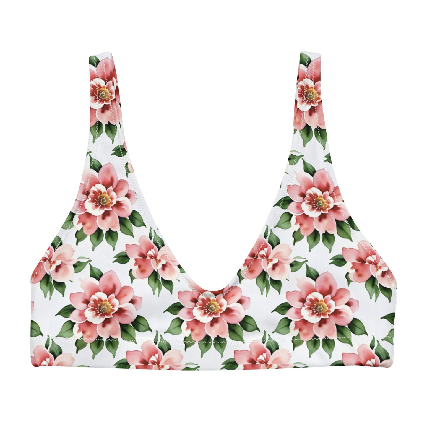 Recycled padded bikini top