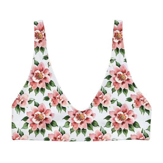 Recycled padded bikini top