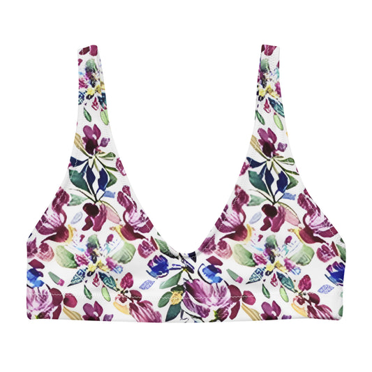 Recycled padded bikini top