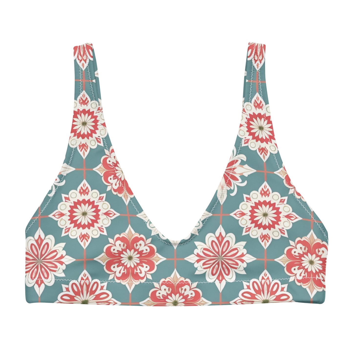 Recycled padded bikini top