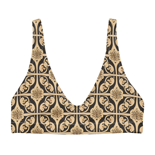 Recycled padded bikini top