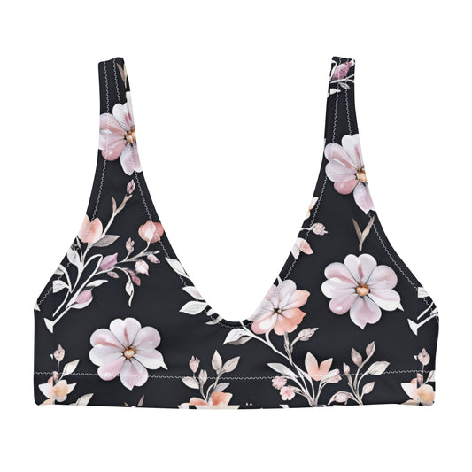 Recycled padded bikini top