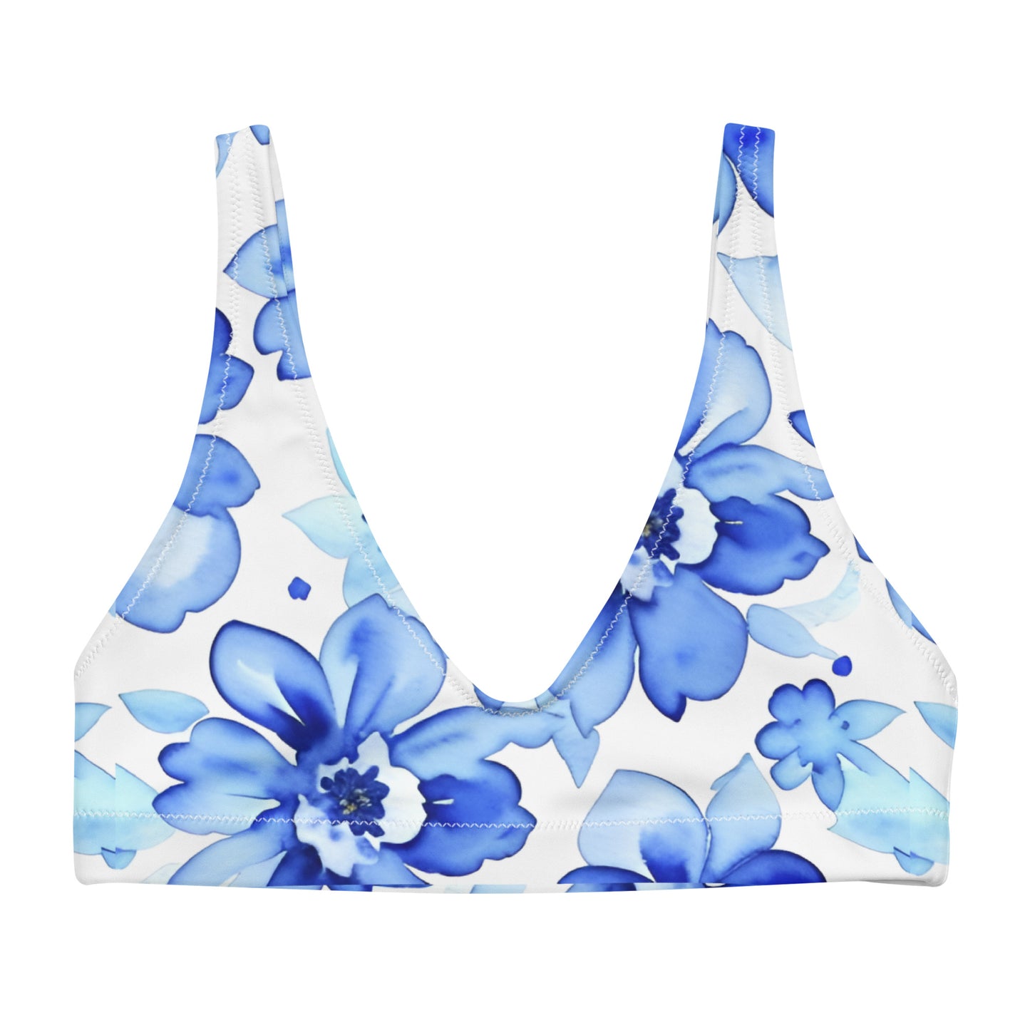 Recycled padded bikini top