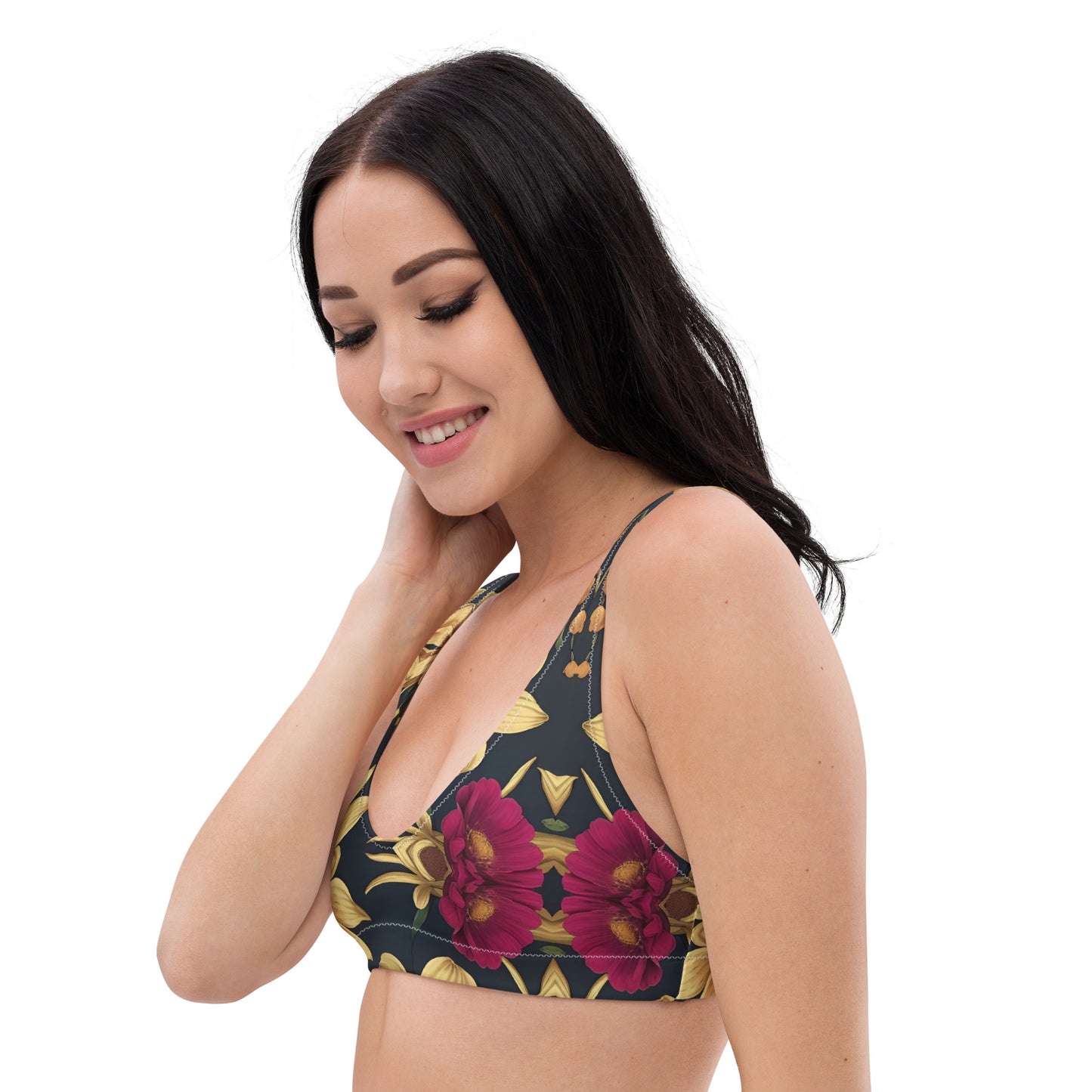 Recycled padded bikini top