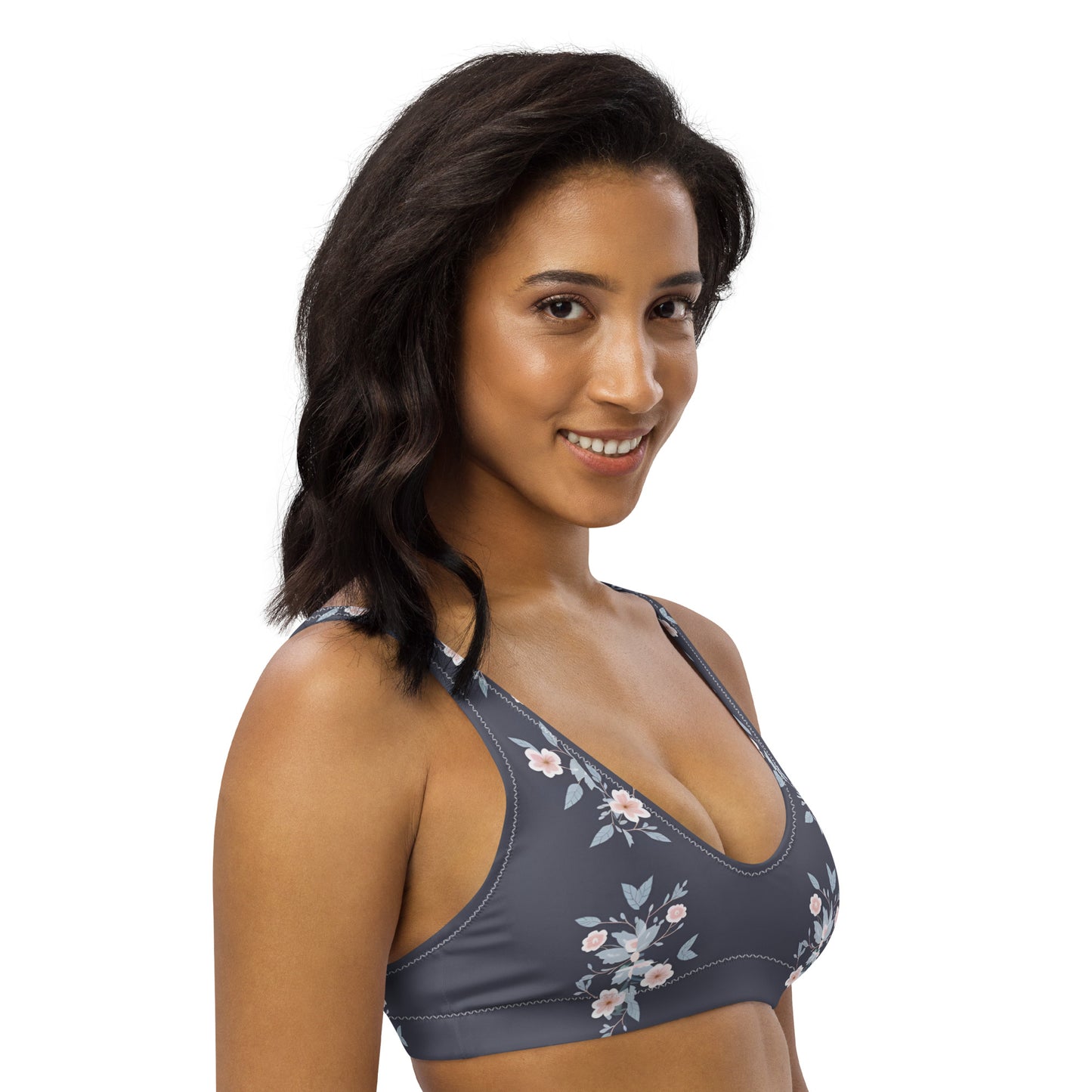 Recycled padded bikini top