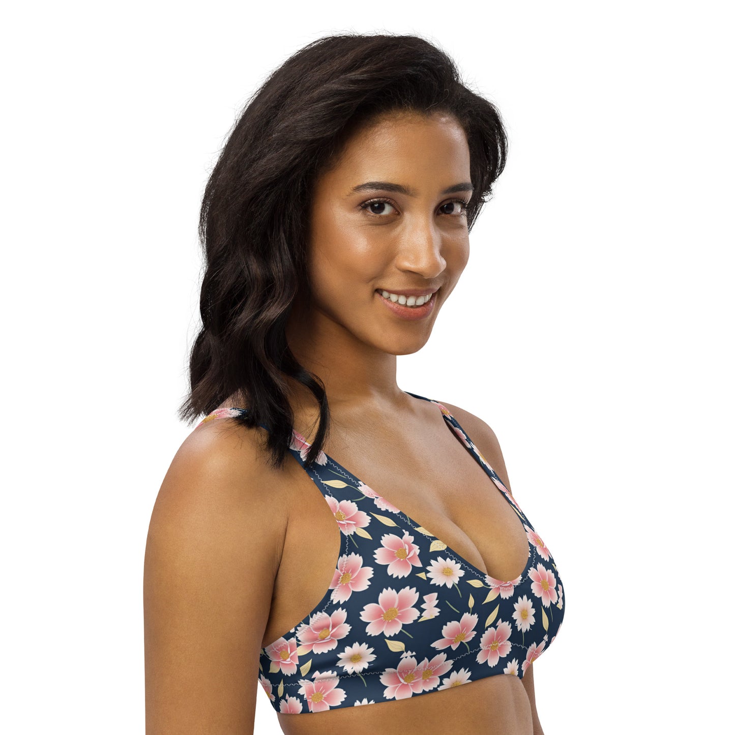 Recycled padded bikini top