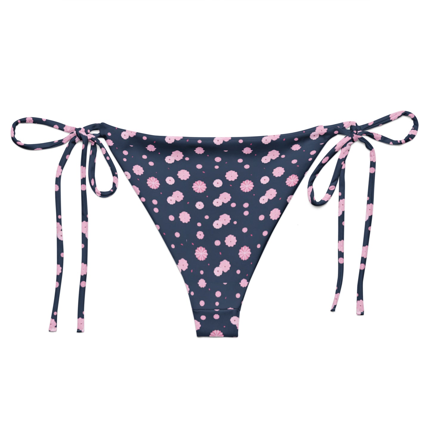 All-over print recycled string bikini bottom