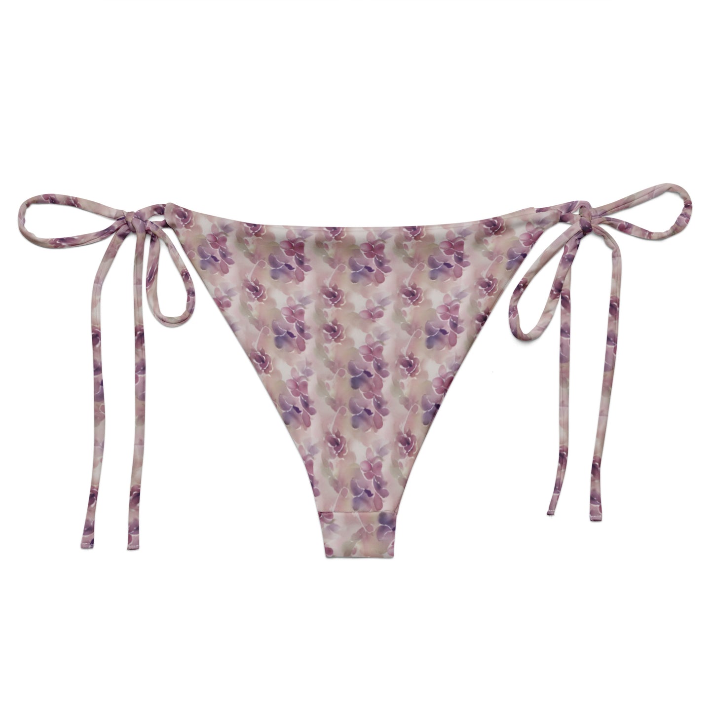 All-over print recycled string bikini bottom