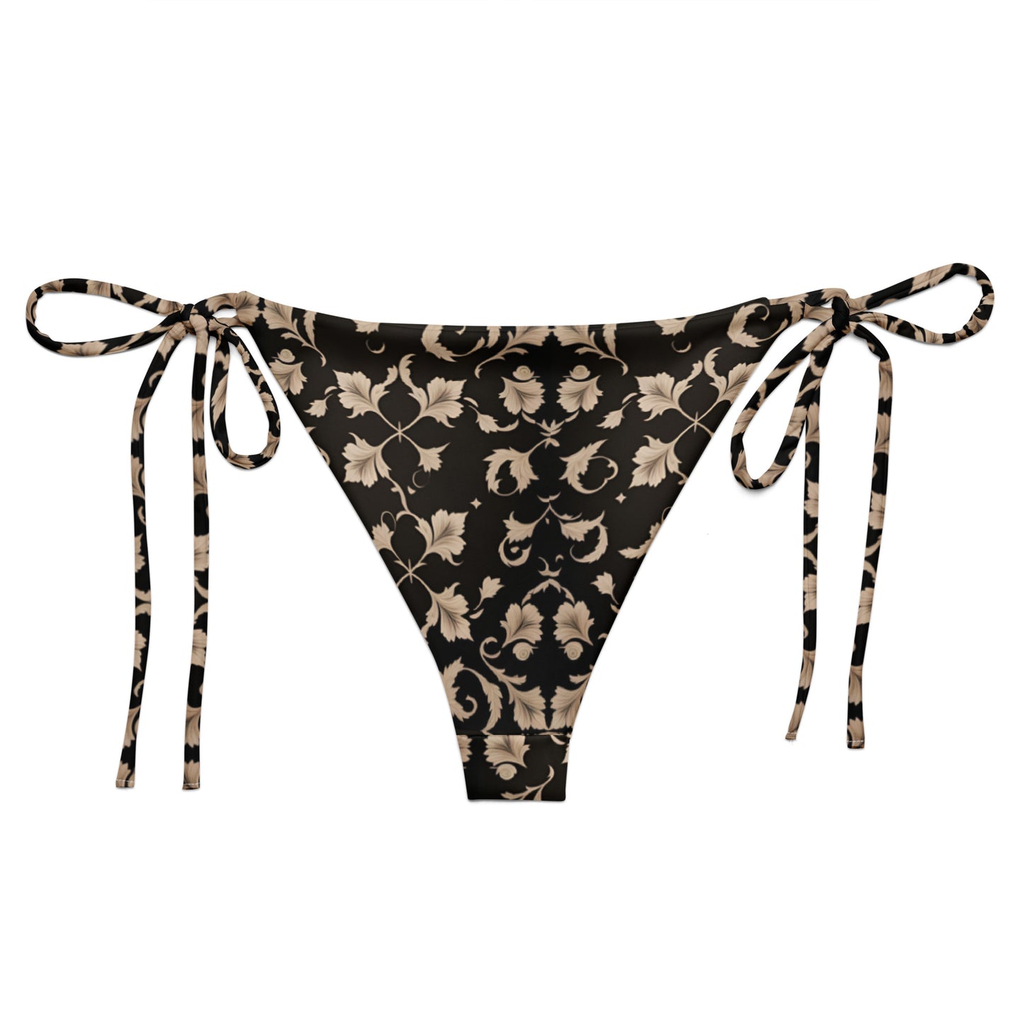 All-over print recycled string bikini bottom