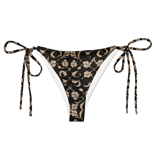 All-over print recycled string bikini bottom