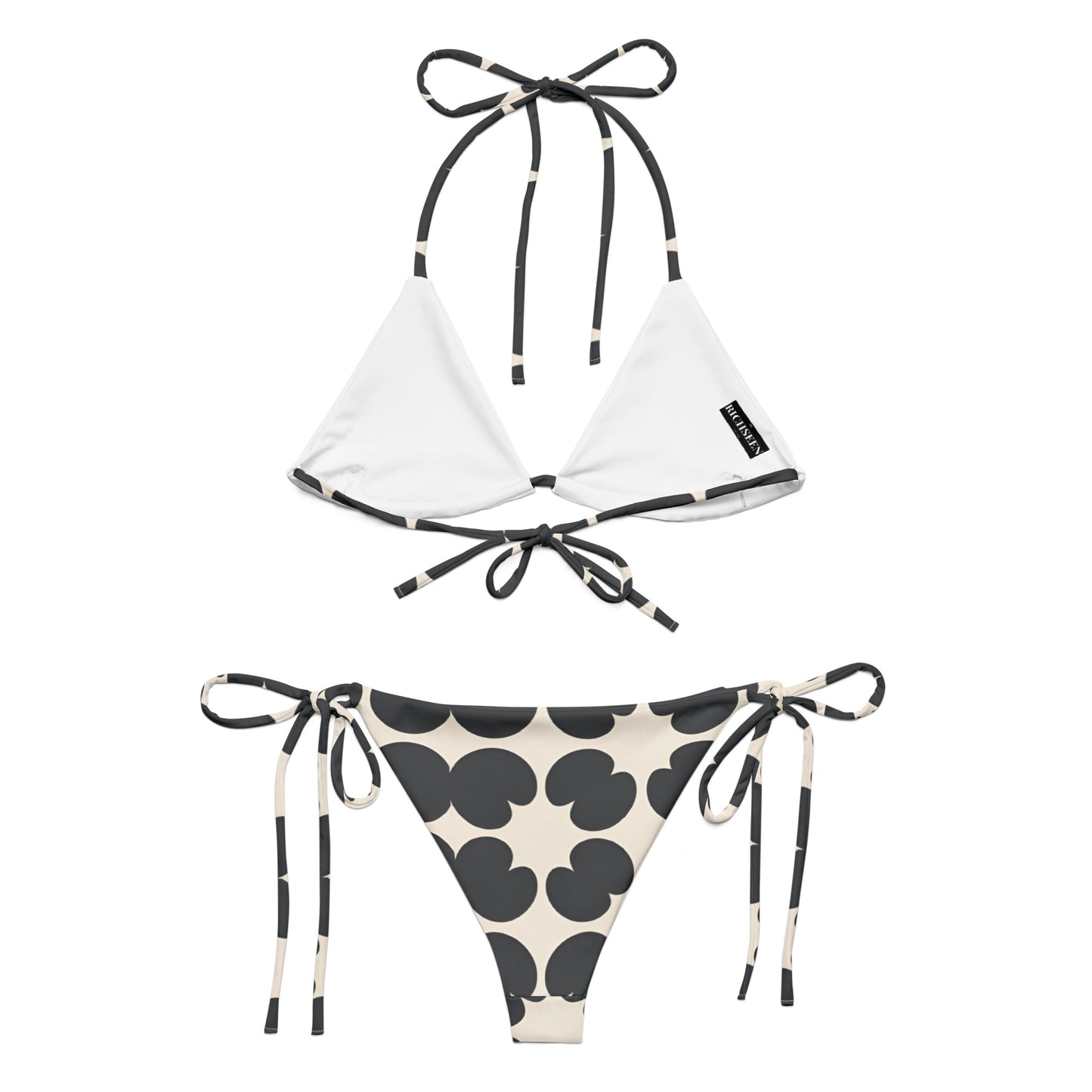 All-over print recycled string bikini