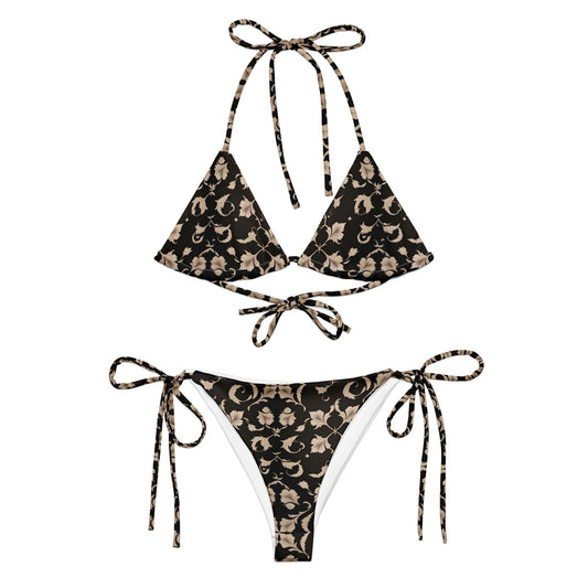 All-over print recycled string bikini