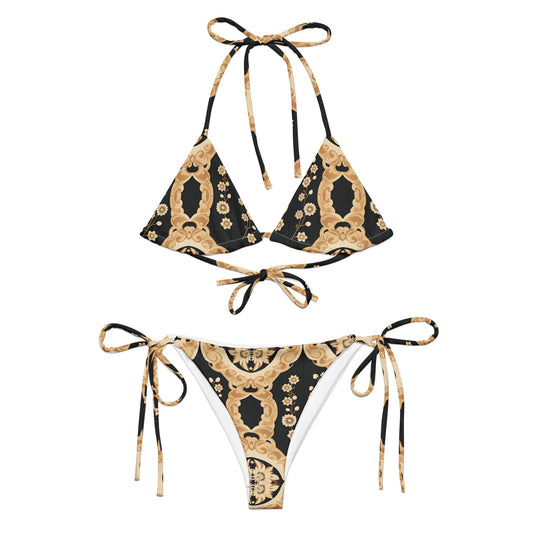 All-over print recycled string bikini