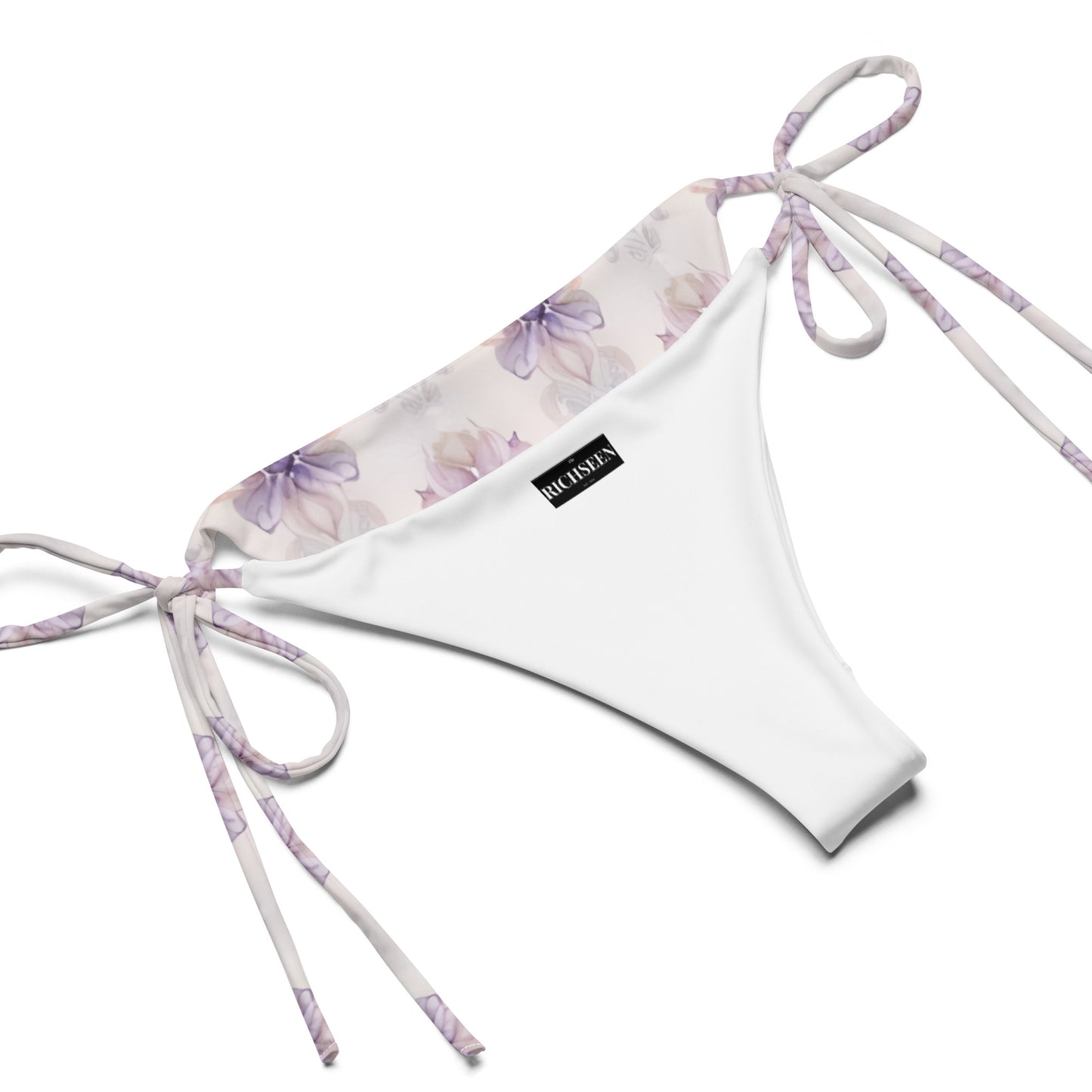 All-over print recycled string bikini